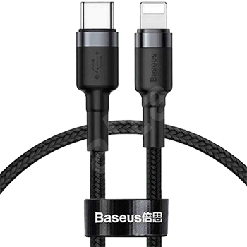 کابل تبدیل USB-C به لایتنینگ باسئوس مدل CATLKLF-G1 Cafule طول 1 متر